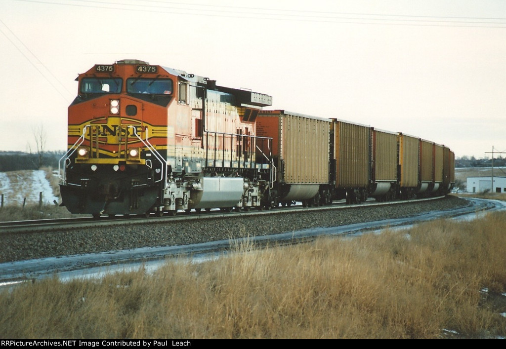Empty coal train rolls west